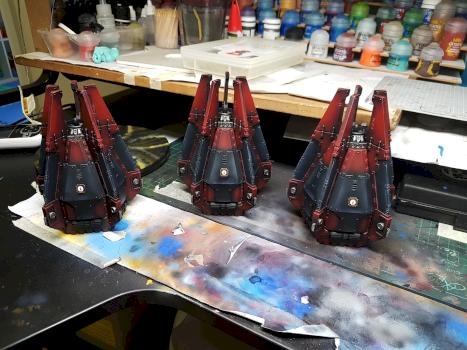 Space Marine Drop Pods by Volatyle