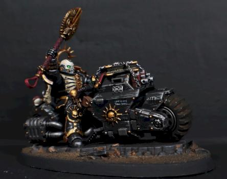 Primaris Chaplain on Bike by mikecarrero