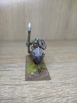 Wolf rider with spear by Edgar havanne