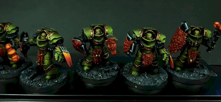Space Marine Salamander Cataphracti by Volatyle