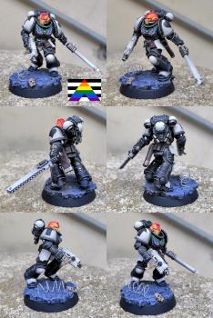 Straight Allies color scheme Assault Space-Marine by CerberusXt