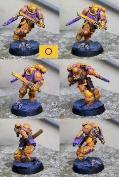 Intersex pride color scheme Assault Space-Marine by CerberusXt