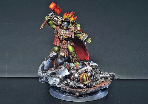 Space Marine Salamander Primarch Vulkan by Volatyle
