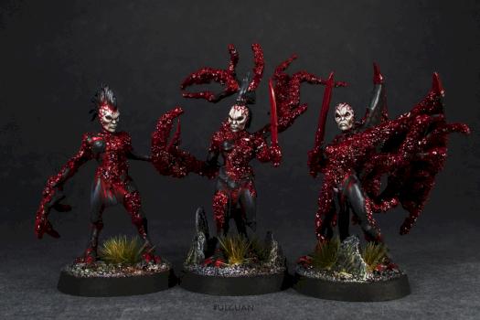 Dark elves Demons of Ulgu conversion by GillianH