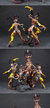 Daemonettes of Slaanesh alternative of Bestiarum by GillianH
