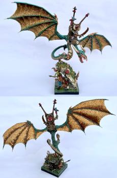 Orc boss on wyvern by RaINqer