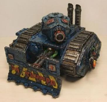 Ork Looted Demolisher battle tank by elotsip