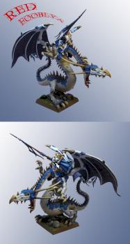 High Elf Prince Imrik on Dragon by SurtR
