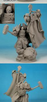 28mm / 30mm SF Templar Knight conversion / sculpture by Scibor