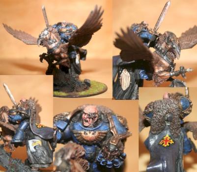 Space Marine on Hyppogryph by Mordeus