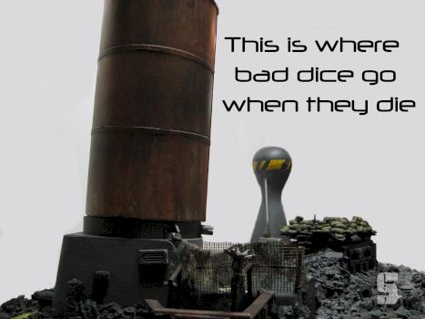 toxic dump / dice tower by Saw