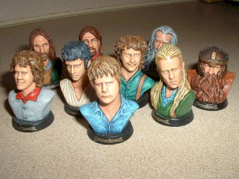 Lord of the rings minibusts by TJCanuck
