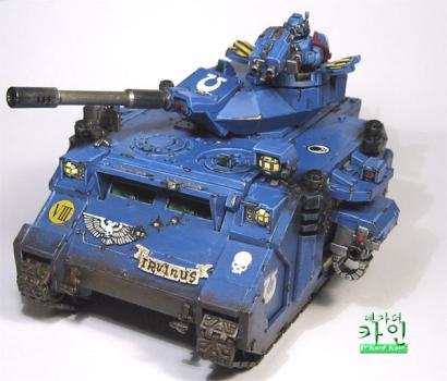 Warhammer 40k Space Marines Ultramarine Predator by DKard Kain