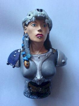 Female Barbarian Bust by Alachia