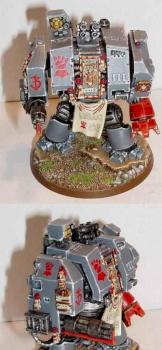 Emperors Fists Space Marine Dreadnought conversion by fraggL