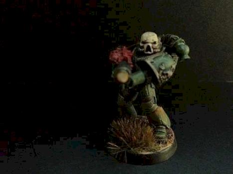 Nurgle chaos space marine by Workbenchwarriors