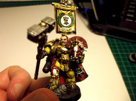 Pre-Heresy Imperial Fist Captain - Front by Haervek