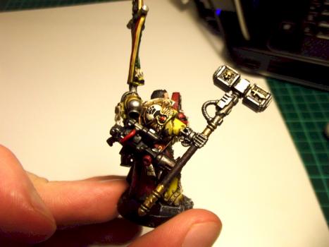 Pre-Heresy Imperial Fist Captain - Right Side by Haervek