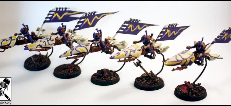 Rokugnar Craftworld Jetbikes by TitaniumSpork