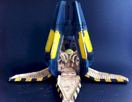 Space Wolves drop pod by gobsan