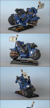 Space Marine Ultramarine Bike by il_mix