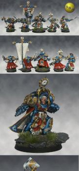 Marneus Calgar and Honour Guard by nels0nmac