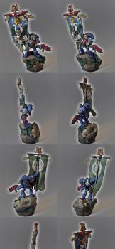 Ultramarine 4th Company Standard Bearer Peleus by Dark Monkey