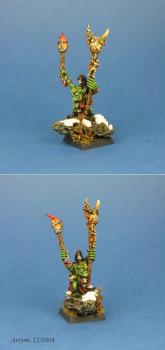 Converted goblin shaman with a torch by Artjom