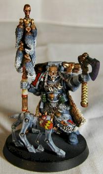 Space Wolf Rune Priest by faelcone