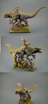 Lizardmen Carnosaur by Ipaintyourstuff