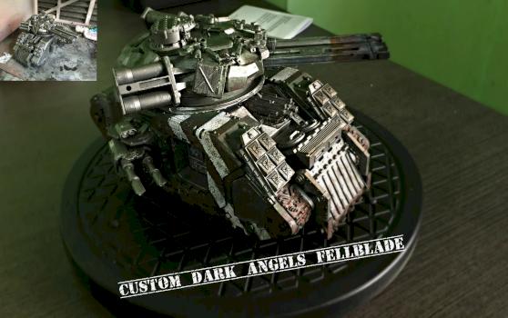 Warhammer 40k custom Dark Angels fellblade by WarhammerJo
