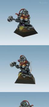 Female Tir-Na-Bor Khor Warrior Dwarf 1 by aurelio
