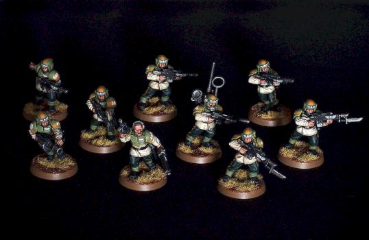 Imperial Guard Infantry Squad by barjed