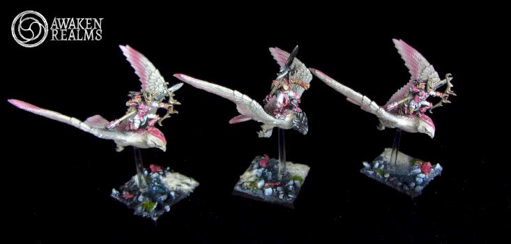 Wood Elves Warhawks japanese cherry blossom style by Awaken Realms