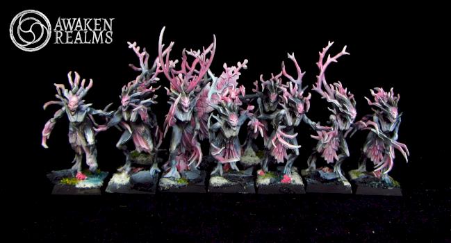 Wood Elves Dryads japanese cherry blossom style by Awaken Realms