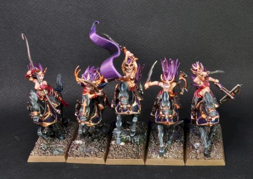 Dark Elf Witch Rider (Reload) by aeonotakist
