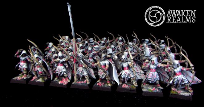 Wood Elves Glade Guards japanese cherry blossom style by Awaken Realms