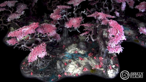 Wood Elves japanese cherry blossom trees by Awaken Realms
