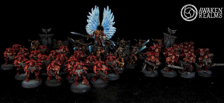 Space Marines Blood Angels Army - with Sanguinius by Awaken Realms