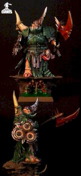 Nurgle Chaos Lord on foot by slawek