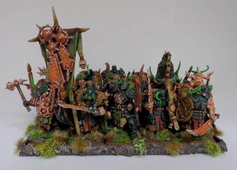Nurgle Chaos Warriors of Glottkin by w817rogier