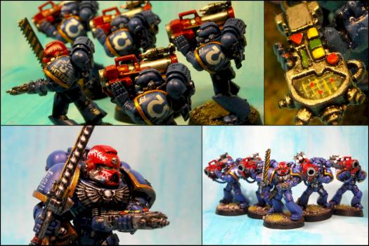Space marine Devastator squad by reclusiarchscenobyte