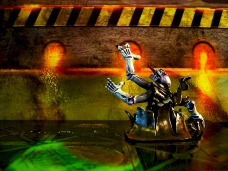 Space Hulk Genestealer - purple back by Artemus Maximus