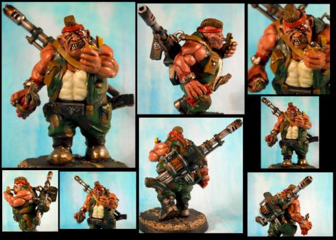 Catachan Ogryn Nork Deddog/Bone 'ead Conversion by reclusiarchscenobyte