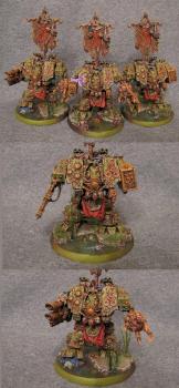 Nurgl Dreadnoughts by Lezvie