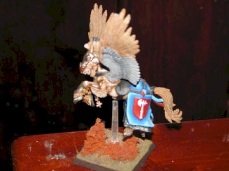 attempt at some wet/dry blending with Pegasus Knight by CORNonMACABRE