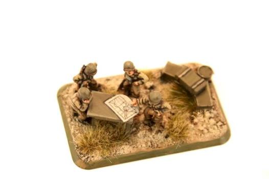 15mm Flames of War US staff team by Blitzkrieg studios