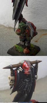 Orco Negro Portaestandarte / black ork standard bearer by Mohz