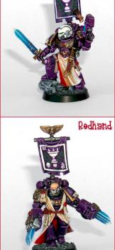 Veteran Sgt space marines by Redhand