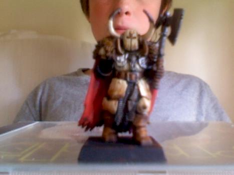 chaos warrior in bone armour by papa joe